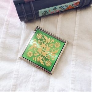 Floral Compact Mirror